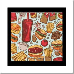 fast food Posters and Art